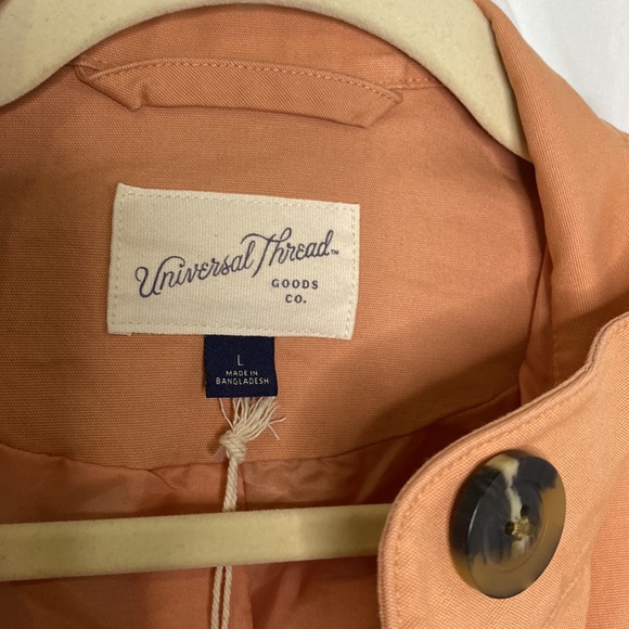 Universal Thread Women's Coral Button Up Utility Jacket Size Large - Picture 2 of 7